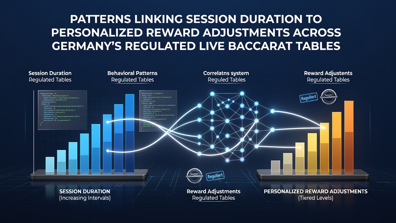 Datenvisualisierung zu Sitzungsdauern und Belohnungsanpassungen in deutschen Live-Baccarat-Tischen