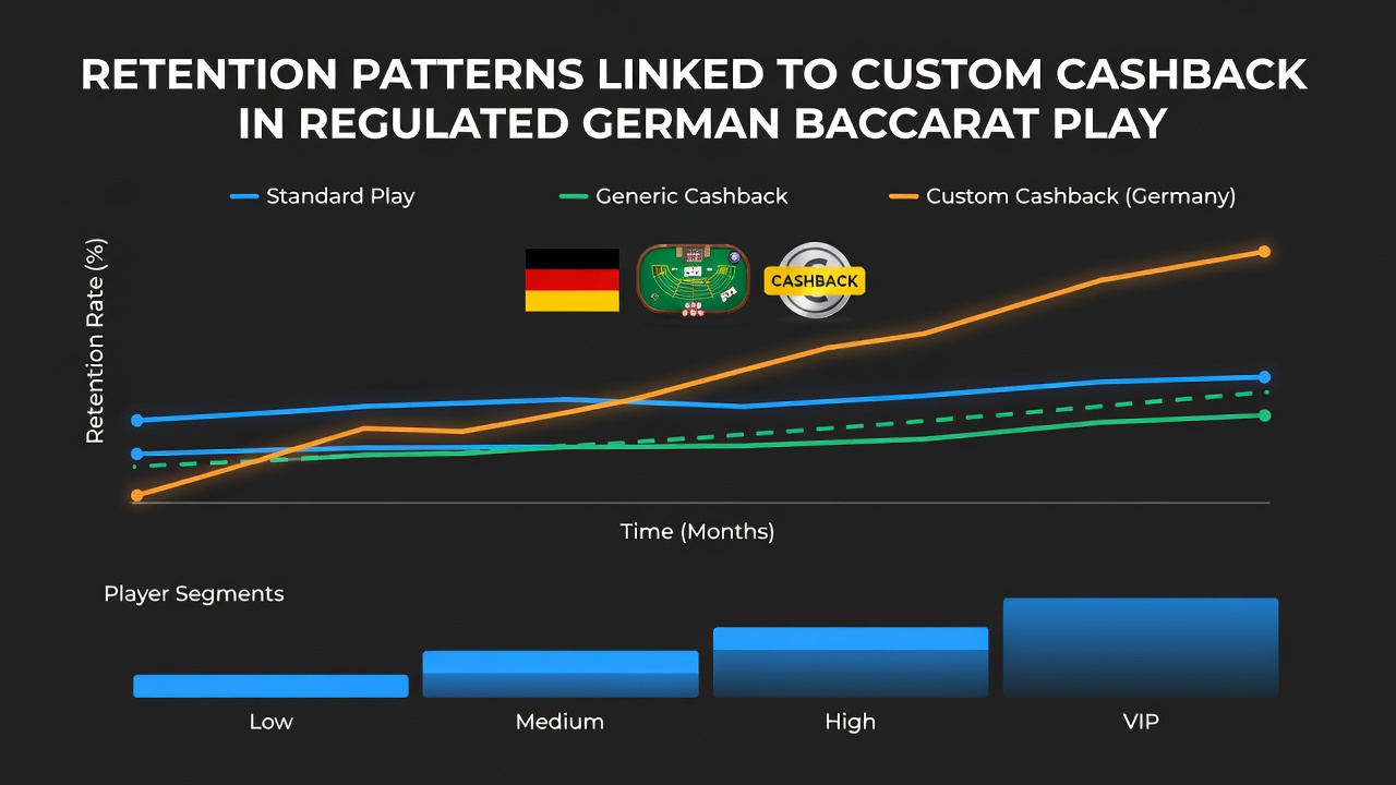 Diagramme zu Bindungskurven bei Cashback-Programmen in Baccarat
